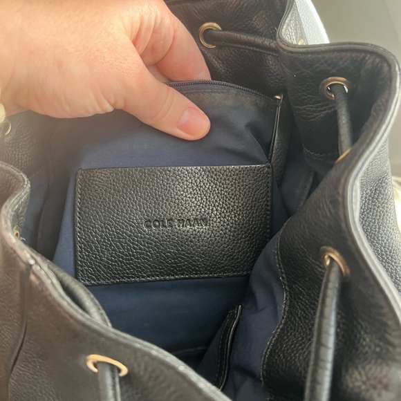 Cole Haan Black Cinch Backpack - Picture 7 of 7